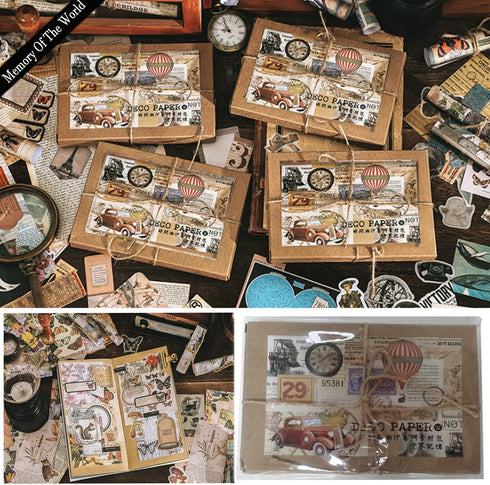 240pcs Vintage Scrapbook Stickers for Journaling - Industrial Age Stickers Aesthetic Art Junk Journal Planner Stickers Scrapbook Paper Scrapbookin...