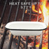 Tablecraft Enamelware Collection Black Rim Solid White Enamel Rectangular Bread Baking Pan, Farmhouse, Home Kitchen & Restaurant Use Porcelain Ove...