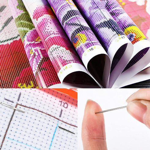 ARAZADR Stamped Cross Stitch Counted Kits Cross-Stitching Shark Patterns 11CT 3Strands Pre-Printed Fabric DIY Art Crafts Sewing Needlepoints Kit f...