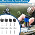 Kayak Track/Rail Mount Accessories, Kayak Hardware Kit includes Convertible Knobs, 1-1/2'' T Bolts, Track Nuts, 1-1/4'' Socket Head Cap Screws, Al...