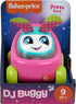Fisher-Price Baby Learning Toy DJ Buggy Pink Push-Along Car with Music & Lights for Crawling Play for Infants Ages 9+ Months...