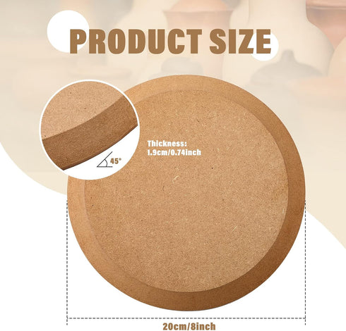 Sunnyray 8 Inches Round Pottery Mold for Clay Hand Building Ceramic Molds Ceramic and Pottery Tools Dish Plate Press Mold for DIY Pottery Making C...
