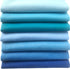 7Pcs Soft Felt Fabric Sheet DIY Craft Blue Series Felt Pack Sewing Nonwoven Patchwork Cotton Fabric Squares for Sewing, DIY Arts & Crafts (45x45cm...