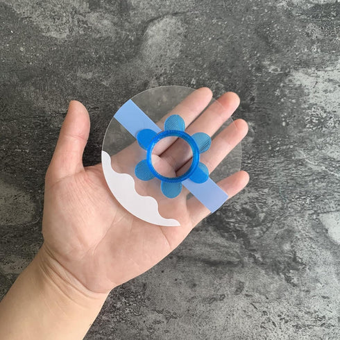 Adhesive Patches for Libre 2, 40 Pack Waterproof Clear Patches and 1 plastsic Shield,Hold Your Sensor Tight up to 10days (Blue)...