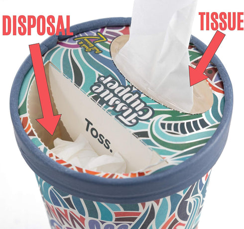 Car Tissue Holder with Soft and Disposable Travel Size Tissue Paper. Convenient Travel Tissues Box. Facial Tissues - Perfect Tissue Dispenser for ...