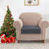 Water-Repellent Sofa Cushion Covers Jacquard High Stretch Fabric Furniture Protector for Living Room, Washable Sofa Seat Slipcover, 1 Seater Sette...