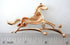 Navachi 18k Gold Plated Crystal Galloping Steeds Horse Brooch Pin...