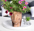 Head Planters for Indoor Plants, Face Flower Pot Head Planter Succulent Planters Unique Face Planter with Drainage Hole - Rustic Thinking Girl Clo...