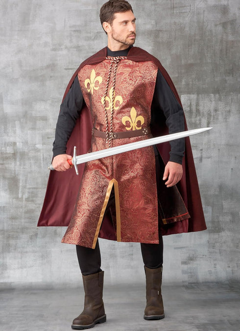 Simplicity Easy Unisex Tabards, Capes and Heraldic Shields Sewing Pattern Packet, Code S9775, One Size Fits Most Adults, Multicolor...