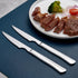 Silver Steak Knife Set, 6 Piece Stainless Steel Kitchen Knife Set & Kitchen Utility Knives, 8.7-inch Silver Serrated Steak Knives, Dinner Knives, ...