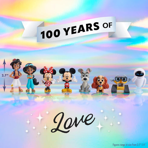 Disney100 Years of Love Celebration Collection Limited Edition 8-Piece Figure Pack, Kids Toys for Ages 3 Up by Just Play...