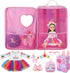 18 Inch Doll Carrier Set with Clothes and Accessories Including Doll Travel Bag, Doll Dress, Doll Shoes, Doll Sunglasses, Doll Backpack and Unicor...