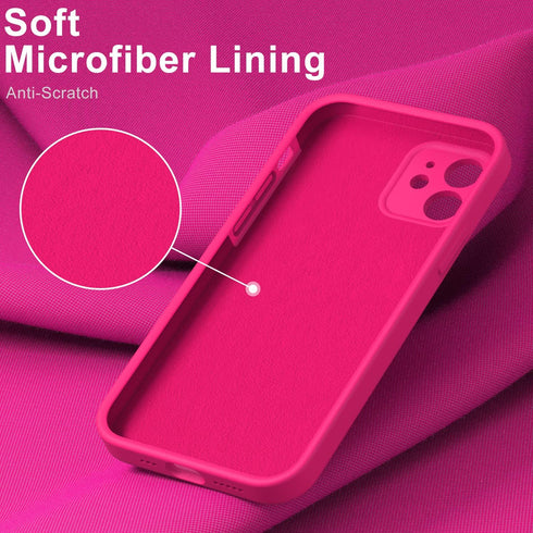 DEENAKIN Compatible with iPhone 12 Case with Screen Protector,Enhance Camera Protection,Soft Flexible Silicone Gel Rubber Bumper Cover,Slim Fit Pr...
