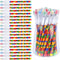 Kolewo4ever 48pcs HB Building Block Pencils Translucent Pencil Multicolor Non- Sharpening Pencils Pop Up Plastic Pencils for Exams, School, Office...