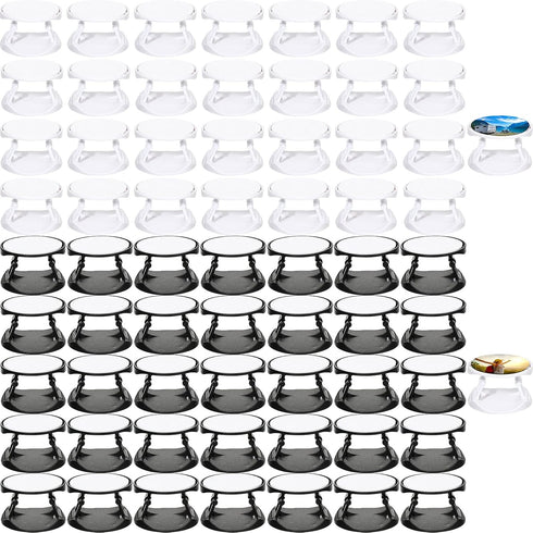 65 Pieces Sublimation Phone Holders Collapsible Phone Grip Holder Adhesive Finger Phone Stand Brackets with Double-Sided Tape for Most Smartphones...