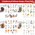 160pcs Pressed Flower Themed Stickers Dried Flowers Stickers Scrapbook Stickers for Making Junk Journal Card Making DIY Crafts...
