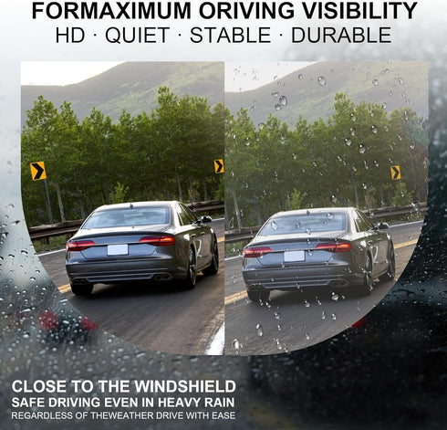 26" + 16" Windshield Wiper Blades (Set of 2), Premium All-Seasons Quality Wiper Blades Easy Install & Superior Road Visibility, Automotive Replace...