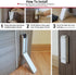 Kickdown Door Stoppers, No Drilling Door Stop with Adhesive Stickers, Alloys Door Holder no Plastic, Easy Pedal Doorstop for Office Dorm Classroom...
