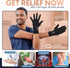 Copper Compression Full Finger Arthritis Gloves - Palm Grips - Touch Screen Fingertips - Compression Support for Carpal Tunnel, Pain Relief, Tendo...