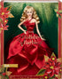 Barbie Signature 2022 Holiday Doll, Blonde Wavy Hair Wearing Red Poinsettia-Inspired Gown, Collectible with Doll Stand & Certificate of Authentici...