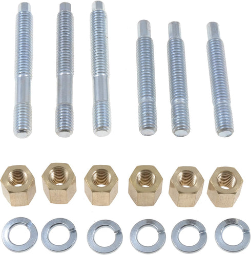Dorman 03147 Front Exhaust Stud Kit 3/8-16 x 2-1/2 In. and 3/8-16 x 3-1/4 In. Compatible with Select Models...