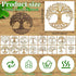 16Pcs 6 x 6 Inch Tree of Life Stencil, Reusable Stencils for Painting on Wood Decoration Painting Templates for Wall Floor DIY Decorations Christm...