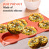 Silicone Egg Mold Muffin Top Pans, 3 Inch Non-stick Whoopie Pie Baking Pan Round Tray Egg Sandwich Molds for Mini Cakes Biscuits Egg Cloud Bread B...