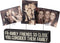 Friends So Close You Consider Them Family Wooden Block Sign with Three Photo Holders...