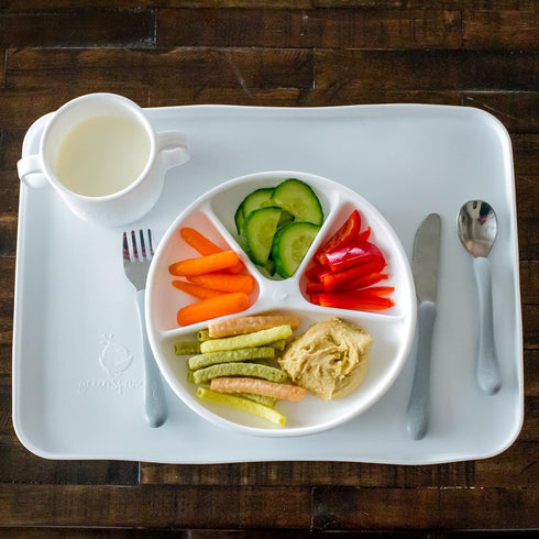 green sprouts Learning Cutlery Set Helps Toddler Develop Independent Eating Skills Designed for Small Hands, Contoured Handles for Easy gripping, ...
