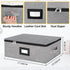 Coffee Mug Storage Box with Dividers, Durable China Storage Containers for Coffee Mugs, Tea Cups Storage Organizer with Lid, Handles, Label Window...