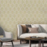 Modern Geometric Hexagonal Yellow peelable Adhesive Wallpaper Removable Wallpaper Home Living Room Cabinet Bathroom Contact Paper Waterproof Oil a...