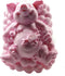 Longzang Bathing Pig Cake Mould S405 Art Silicone Soap Craft DIY Handmade Candle Molds, Pink...