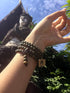 HAPPEACE 6mm Natural Fragrant Green Sandalwood 108 Mala Beads - Tibetan Buddhism Prayer Beads...