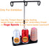 Light Weight Thread Stand - 3 Spools Holder for Domestic (Home-Base) Embroidery and Sewing Machines - Four Colors for Choices - Black...