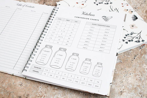 Blank Recipe Book To Write In Your Own Recipes - Family Recipe Journal to Create Your Own Cookbook - 100 Page Empty Spiral Recipe Notebook - Hardc...