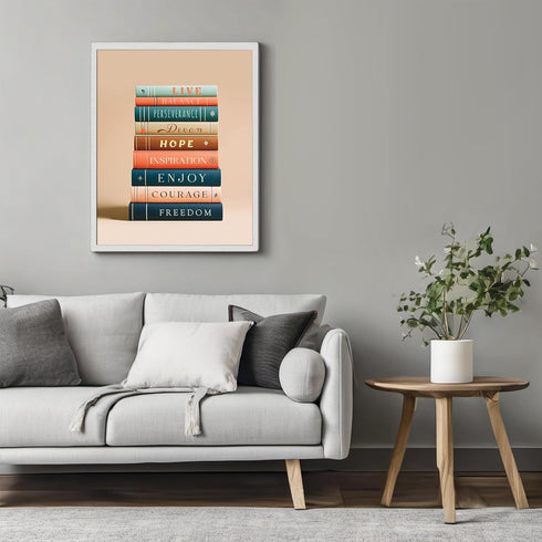 Posterizer 1 pcs-encouraging daily reminders-Motivational & Inspirational Art-Typography Art-Gift for book lovers-Decor for Home & Office- UNFRAME...