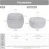 Sea Team Round Cotton Rope Storage Basket with Lid, Decorative Woven Storage Bin, Pot, Caddy, Organizer, Container for Snacks, Towels, Plants, 10 ...