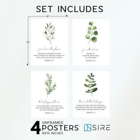 Insire Christian Decor for Wall, Wall Art Poster, Jeremiah 29 11 Wall Decor - Unframed (8x10)...