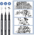 Mogyann Drawing Pens Black Art Pens for Drawing 12 Size Waterproof Ink Pens for Artists Sketching, Manga, Writing...