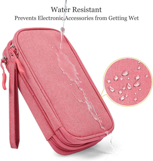 Electronic Organizer Travel USB Cable Accessories Bag/Case,Waterproof for Power Bank,Charging Cords,Chargers,Mouse ,Earphones Flash Drive......