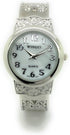 Ladies Elegant Metal Bangle Cuff Fashion Watch Pearl Dial...