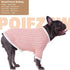 Small Dog Pullover Sweater Winter Warm Puppy Clothes, Classic Cold Weather Cable Knitwear Cat Apparel, Turtleneck Color Block Christmas Holiday Pe...