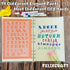 Letter Stencils, 14PCS 8.2x5.5” Plastic Reusable Alphabet Stencils in Different Fonts, Lettering Stencils for A5 Bullet Journals, Stencils for Pai...