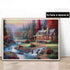 Kaliosy 5D Diamond Art Painting Country Riverside by Number Kits, Paint with Diamonds Art Landscape Forest DIY Full Drill, Crystal Craft Cross Sti...