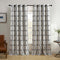 Elrene Home Fashions Kaiden Geometric Room-Darkening Window Curtain, Single Panel, 52" W x 95" L (1 Panel), Black...