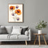 Posterizer 1 pcs-minimalist dainty flowers in orange and purple art 7-Abstract & Modern Art-Floral & Botanical Art-Chic Home Decor- unframed wall ...