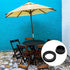4Pcs 2 Inch Patio Table Umbrella Hole Ring, Silicone Umbrella Hole Ring Plug with Cap for Patio Table Garden Beach Table...