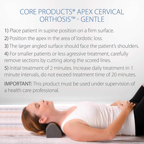 Core Products Apex Orthosis Cervical Traction Device, Neck & Shoulder Relaxer, Stretcher, Promotes Spinal Health, Alignment - Gentle...