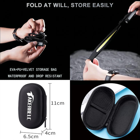 Headlamp, Rechargeable LED Headlamp with Motion Sensor, Up to 1200 lumens and 10 Hours Runtime, 5 Clips and 1 Case, Waterproof Camping Gear for Hi...