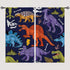 ANHOPE Dinosaur Curtains Ancient Jungle Forest Wildlife Animal Theme Window Drapes Cartoon Dino Print Pattern Rod Pocket Privacy Curtains for Kids...